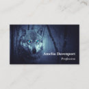 Search for wolf business cards Night