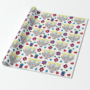 Search for menorah wrapping paper Chanukkiah