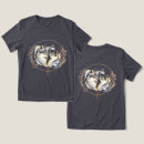 Search for wild wolves tshirts Couple