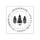 Search for pine tree rubber stamps Round