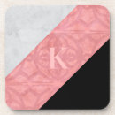 Search for pink letters coasters Girly