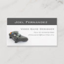 Search for video game business cards Designer