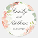 Search for blush floral wedding stickers Watercolor