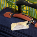 Search for metal luggage tags Brushed metallic