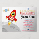 Search for rocket ship baby shower invitations Moon