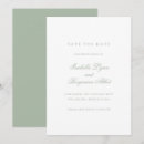 Search for sage green wedding save the dates Simple