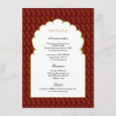 Search for indian reception invitations Red and gold