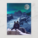 Search for black wolf postcards Goth