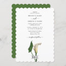 Search for elegant white lilies invitations Calla lily