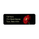 Search for red daisy return address labels Daisies