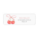 Search for cherry return address labels Girl baby shower
