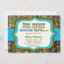 Search for little buck invitations Blue