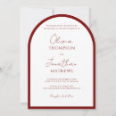 Search for red border wedding invitations Burgundy