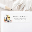 Search for cockatiel return address labels Cute