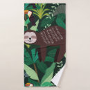 Search for sloth bath towels Illustration