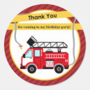 Search for firetruck birthday party stickers 1st birthday boy