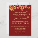 Search for maple wedding invitations Red