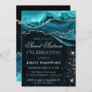 Search for teal and silver invitations Marble
