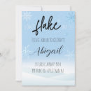 Search for january birthday invitations Snowflakes