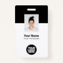 Search for black and white id badges Corporate