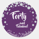 Search for fabulous 40th stickers Glam