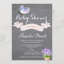 Search for blue butterfly invitations Vintage