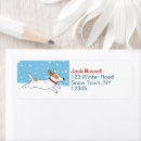 Search for dog snow return address labels Let it snow