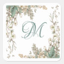 Search for floral monogram stickers Stylish