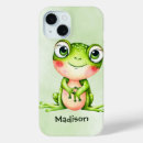Search for cute frog iphone cases Watercolor