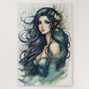 Search for fantasy mermaid puzzles Blue