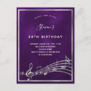 Search for silver purple 60th birthday invitations Party