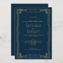 Search for art deco frame invitations Gold