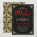 Search for red 80th birthday invitations Cheers to 80 years
