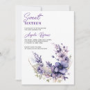 Search for casual sweet 16 invitations Floral illustration
