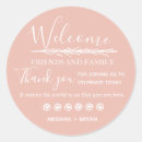 Search for welcome round stickers Pink