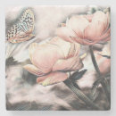 Search for rose drawing coasters Vintage