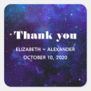 Search for universe wedding stickers Space