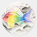 Search for rainbow fish stickers Watercolor