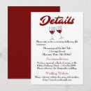 Search for wine glass wedding invitations Red