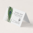 Search for peacock feather business cards Elegant