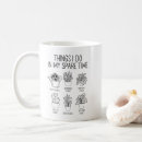 Search for spare time mugs Crazy plant lady