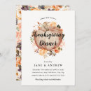 Search for floral thanksgiving invitations Watercolor