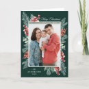 Search for evergreen christmas cards Red and green