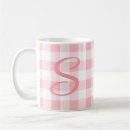 Search for pink gingham coffee mugs Farmhouse