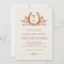 Search for horseshoe bridal shower invitations Equestrian