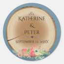 Search for beautiful nature wedding stickers Rustic