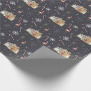 Search for christmas flamingo wrapping paper Mid century