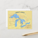 Search for map of the great lakes postcards Canada
