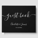 Search for black and white guest books Minimal