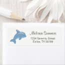 Search for jumping dolphin return address labels Cute